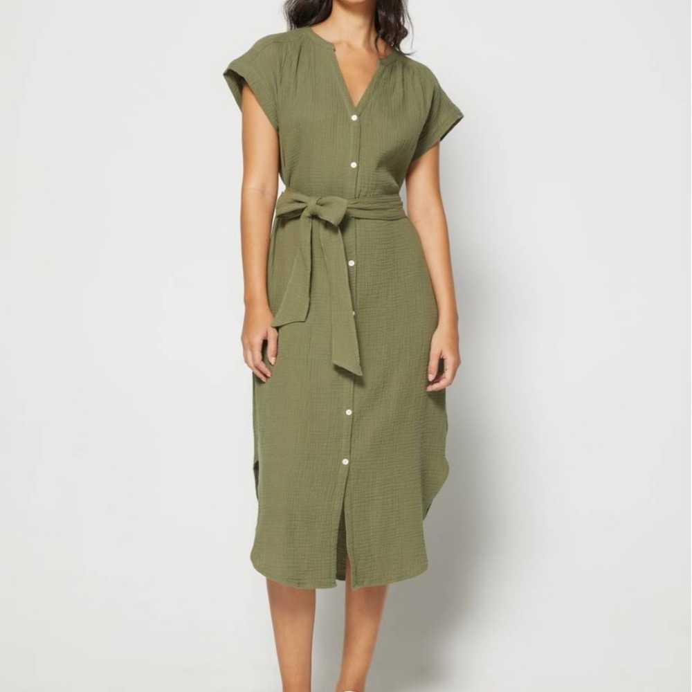 Gap Gauze midi shirtdress size small tall